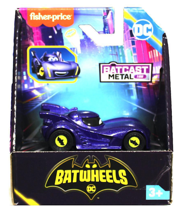 Disney Fisher-Price DC Batwheels Bam the Batmobile Diecast Car Toy New with Box
