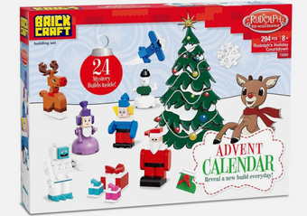 Brickcraft Rudolph Advent Calendar 294 Piece Set Countdown Christmas Toy
