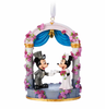 Disney Mickey and Minnie Wedding Sketchbook Christmas Ornament New with Tag