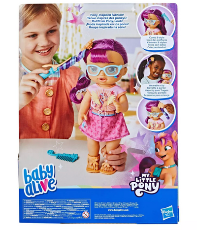 Baby Alive My Little Pony Baby Doll Sunny Starscout Toy New with Box