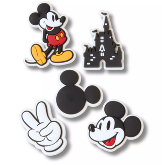 Disney Parks Mickey Mouse Jibbitz Set by Crocs New With Tag