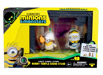 Illumination's Minions & Monsters Figure 2-pack Mummy Temple Sound Stage Toy New