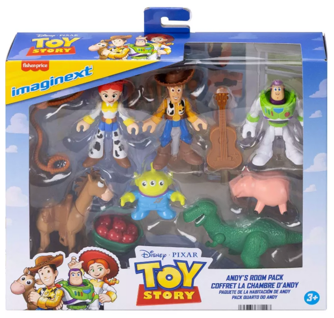 Disney Pixar Toy Story Andy's Room Pack, Set with 7 Action Figures