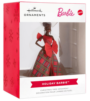 Hallmark Holiday African American Barbie 2024 Christmas Ornament New With Box