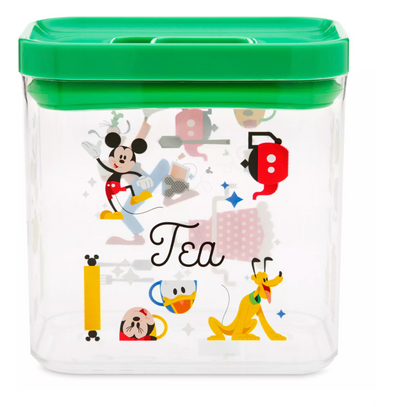 Disney Parks Mouse Ware Mickey and Friends Tea Container New