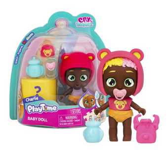Cry Babies PlayTime Day Care Charlie Baby Figures 5+ Surprises Toy New with Tag