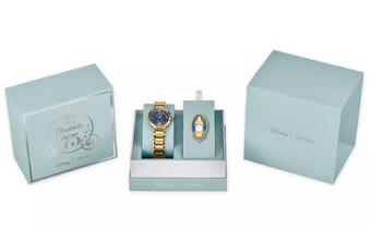 Disney Parks Cinderella 75th Watch and Pin Set by Citizen LE New With Tag