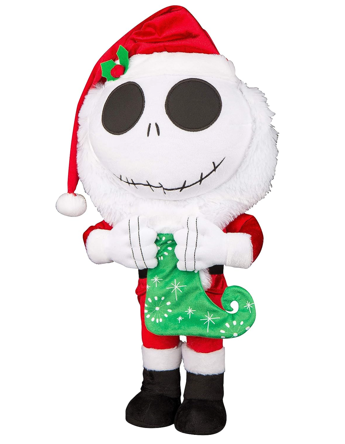 Disney Jack Skellington Holiday Greeter with Christmas Stocking New
