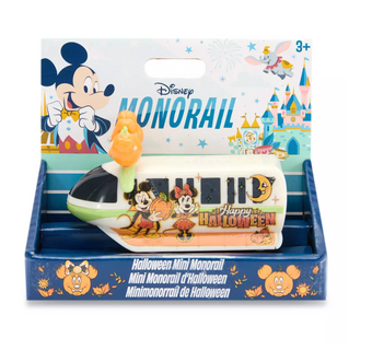 Disney Parks Happy Halloween Mickey and Minnie Mini Monorail Vehicle New