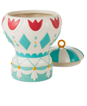 Hallmark Disney It's a Small World Hot Air Balloon Cookie Jar w Sound New w Tag