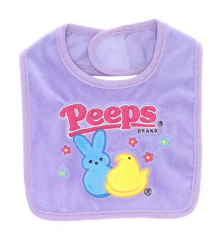 Peeps Easter Peep Purple Baby Bib New With Tag