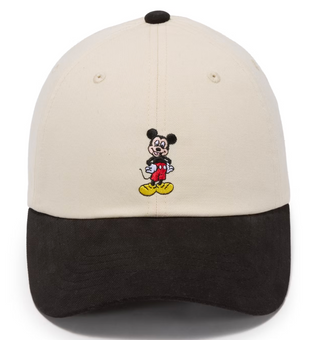 Disney Parks WDW Mickey Mouse Black White Baseball Cap Hat New With Tag
