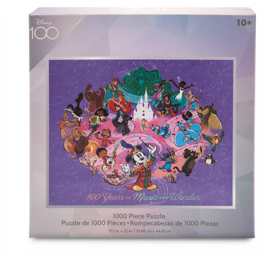 Disney Parks Mickey 100 Years of Music And Wonder Puzzle New with Tag