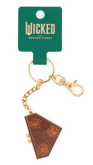 Universal Studios Wicked For Good Grimmerie Book Keychain New With Card