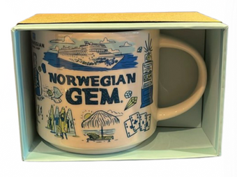 Starbucks Been There Norwegian Cruise Line Gem Ship Coffee Mug New with Box