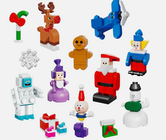 Brickcraft Rudolph Advent Calendar 294 Piece Set Countdown Christmas Toy