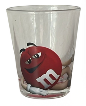 M&M's World Red Character Poses Shot Glass New with Tag