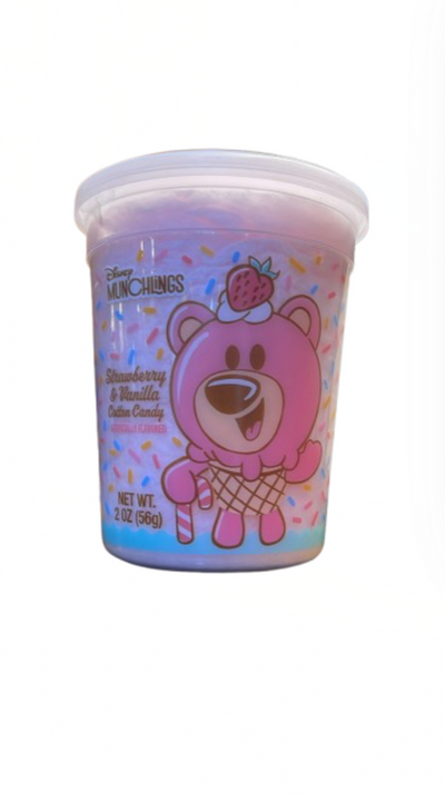 Disney Parks Munchlings Lotso Strawberry and Vanilla Cotton Candy New