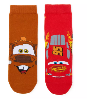 Disney Parks Cars Sock Set for Kids McQueen Mater New With Tag