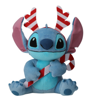 Disney Stitch Candy Cane Holiday Plush 8in New With Tag