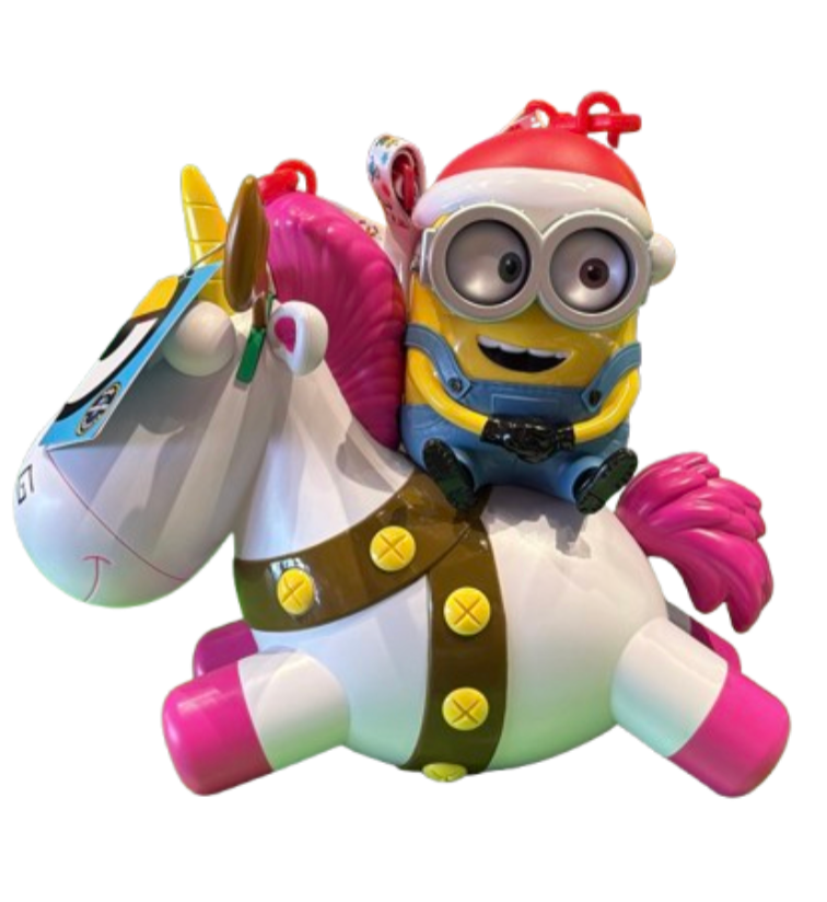 Universal Studios Christmas Minions Despicable Me Unicorn Popcorn Bucket New
