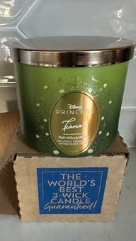 Bath and Body Works Disney Princess Tiana Limited Edition 3-Wick Candle New