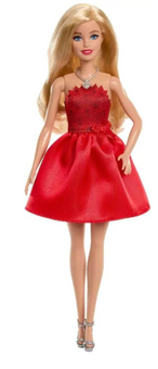Mattel 80th Anniversary Ruby Red Barbie Doll Toy New With Tag