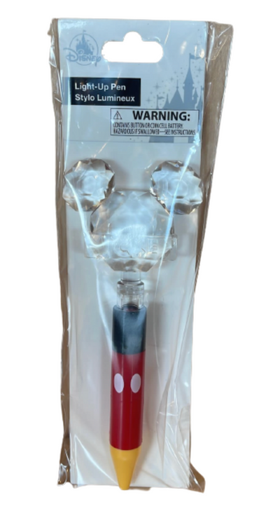 Disney Parks Mickey Ears Light - Up Pen New with Card