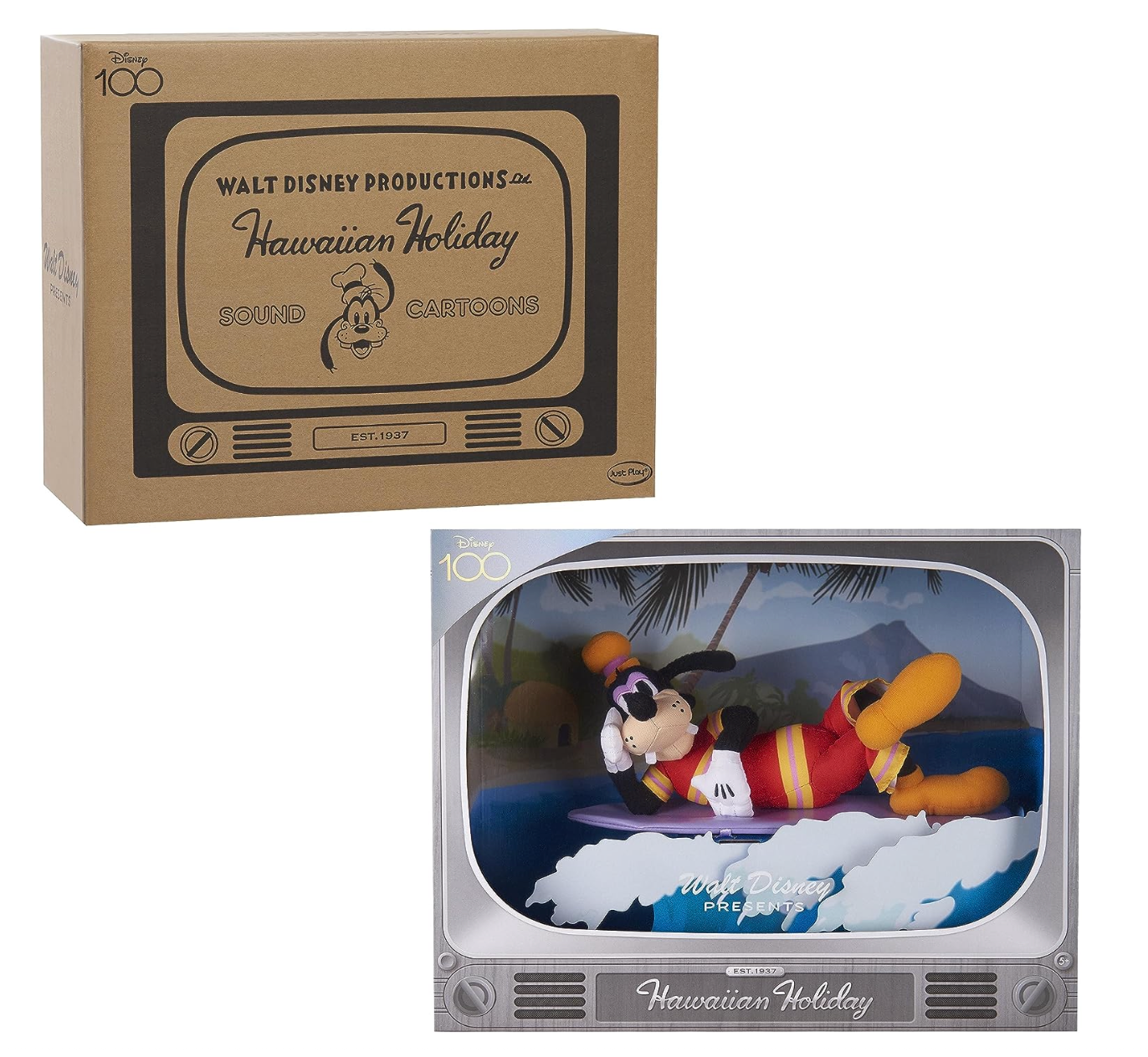 Disney100 Years Walt Disney “Hawaiian Holiday” Goofy Plush New with Box