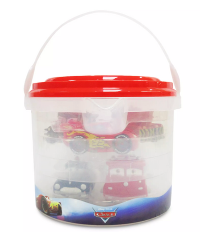 Disney Store Cars Bath Set Lightning McQueen Sarge Sheriff Mater Red New