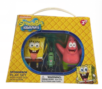 Universal Studios Spongebob Squarepants Play Set Figures Toy New With Tag