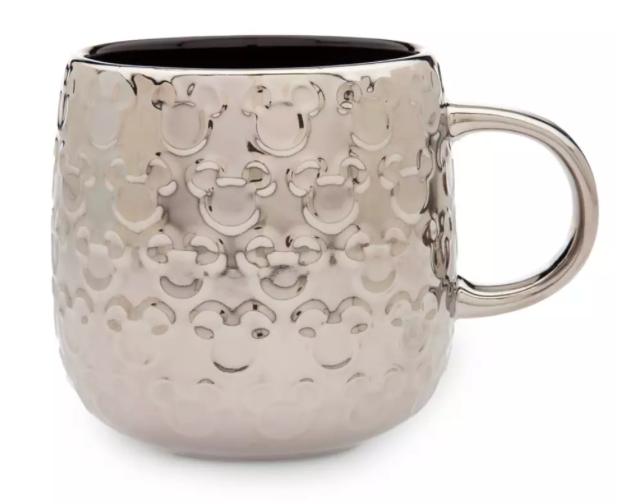 Disney Parks Mickey Mouse Icons Silver Platinum Coffee Mug New With Tag