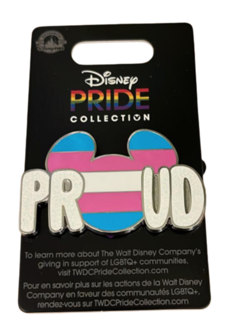 Disney Parks Rainbow Pride Collection Mickey Icon Proud Flag Pin New with Card
