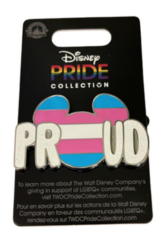 Disney Parks Rainbow Pride Collection Mickey Icon Proud Flag Pin New with Card