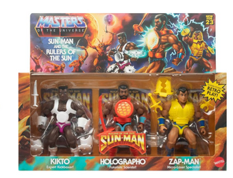 Masters of the Universe Sun-Man and Rulers Action Figure Set Toy New With Box