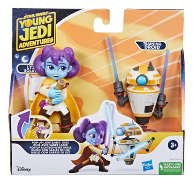 Disney Star Wars Pop Up Lightsaber Duel Lys Solay Training Droid Action Figures