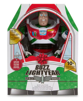 Disney Buzz Lightyear Christmas Talking Action Figure Toy Story 12'' Limited New