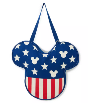 Disney Parks Mickey Mouse Icon Americana Canvas Tote New With Tag