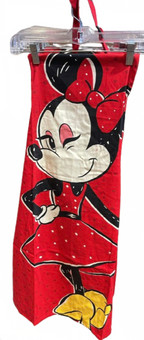 Disney Parks Minnie Mouse Dots Red Kitchen Apron New With Tag