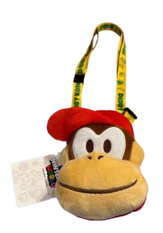 Universal Studios Super Nintendo World Diddy Kong Plush Shoulder Pouch New W Tag