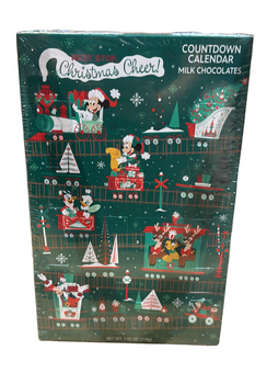 Disney Parks Mickey and Friends Milk Chocolate Countdown Calendar New With Tag