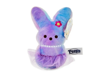 Peeps Peep 6" Plush Scented Marshmallow Bunny Blue with Tutu New with Tag