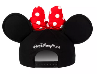 Disney Parks WDW Minnie Mouse Ear Baseball Cap Hat for Kid New with Tag