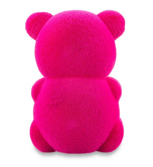 Valentine's Day 8 in Flocked Pink Bear Decor Figure by Way To Celebrate New Tag