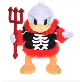 Disney Parks Halloween Donald as Devil Plush Keychain Bag Charm New with Tag