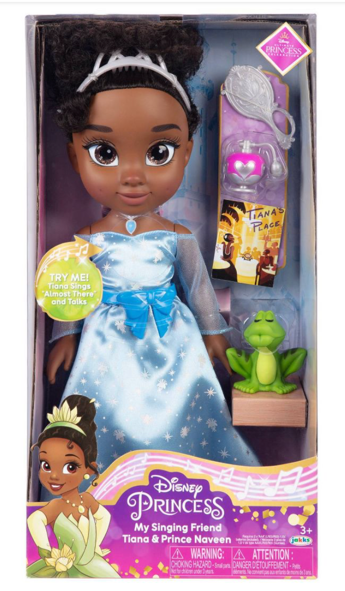 Disney Princess My Singing Friend Tiana & Prince Naveen Doll Toy New with Box