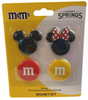 M&M's World Disney Mickey / Minnie Magnet Set Red/Yellow New with Tag