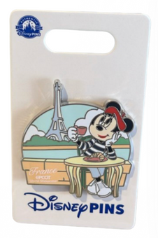 Disney Parks Epcot World Showcase France Minnie Eiffel Tower Pin New with Card