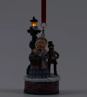 Disney Kermit and Miss Piggy Sketchbook Ornament The Muppet Christmas Carol New