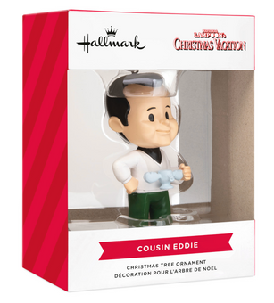 Hallmark Christmas Vacation Cousin Eddie With Moose Mug Ornament New With Box